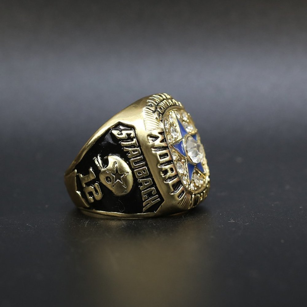 Dallas Cowboys Fan ‎ Edition 1971 Championship Super Bowl Ring Gold - Picture 2 of 8